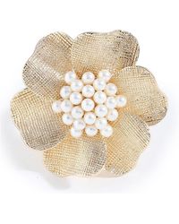 SOH - Metallic Flora Statement Ring - Lyst