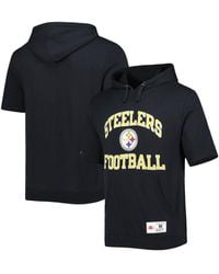 Men's Pittsburgh Steelers Mitchell & Ness Black Postgame Short