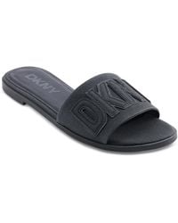 DKNY - Willow Slide Slip-on Flats Sandals - Lyst