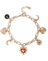 Jessica Simpson - Tone Charm Bracelet - Lyst