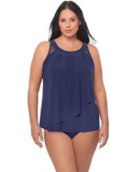 Miraclesuit - Plus Size Illusionists Ursula Underwire Tankini Top - Lyst