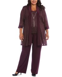 r & m richards plus size pant suits