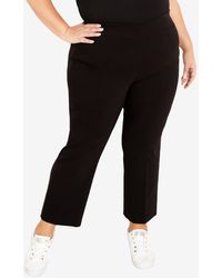 Avenue - Plus Size Super Stretch Bootcut Petite Length Pants - Lyst