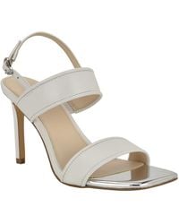 Calvin Klein - Amour Double Band Slingback Stiletto Sandals - Lyst