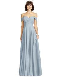 dessy collection off the shoulder