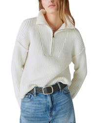 Lucky Brand - Half-zip Knit Pullover Sweater - Lyst