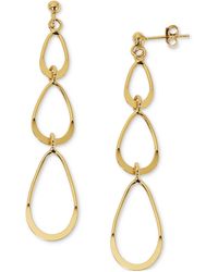 Giani Bernini - Graduated Teardrop Drop Earrings In 18k Gold-plated Sterling Silver, Created For Macy's - Lyst