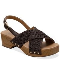Style & Co. - Devynn X-band Raffia Round Toe Sandals - Lyst