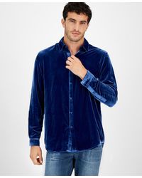 INC International Concepts Men's Denim Jacket With Faux-leather Sleeves in  Blue for Men