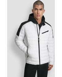 DKNY - Moto Quilted Puffer Jacket - Lyst