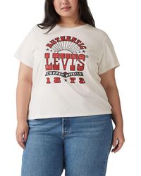 Levi's - Plus Size Perfect Cotton Logo Short-sleeve T-shirt - Lyst