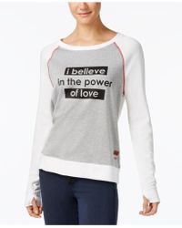 Peace Love World Power Of Love Graphic Print Sweatshirt Lyst Peace Love World Power Of Love Graphic Print Sweatshirt Lyst