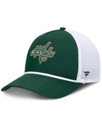 Fanatics - Green/white Washington Capitals Bermuda A-frame Adjustable Hat - Lyst