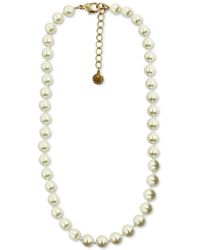 Charter Club - Gold-tone Imitation Pearl Collar Necklace - Lyst