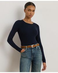 Ralph Lauren - Petite Crew Neck Sweater - Lyst