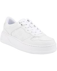 Guess - Cleva Lace-up Logo Platform Fashion Sneakers - Lyst