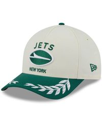 KTZ - Cream/green New York Jets 2025 Nfl Draft 9forty A-frame M-crown Adjustable Hat - Lyst