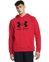 Under Armour - Rival Logo Hooded Sweatshirt - Lyst