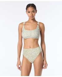 Michael Kors - Michael U Neck Bikini Top High Waist Bottoms - Lyst