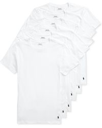 Polo Ralph Lauren - 5+1 Free Bonus Classic-fit Crewneck Undershirts Pack - Lyst