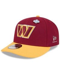 KTZ - Burgundy/gold Washington Commanders 2026 Nfl Draft On Stage Pre-curved 9fifty Snapback Hat - Lyst