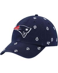 '47 - New England Patriots Team Confetti Clean Up Adjustable Hat - Lyst