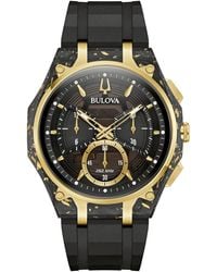 Bulova - Special Edition 150th Anniversary Luxury Curv Sport Chronograph Rubber Watch 44mm - Lyst
