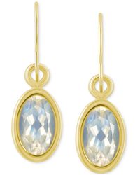 Macy's - Oval Gemstone Drop Earrings - Lyst