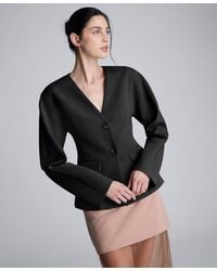 Kenneth Cole - Rounded Shoulder Blazer - Lyst