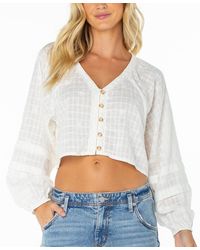 Roxy - Let's Get Away Striped Long-sleeve Shirt - Lyst