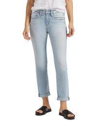 Silver Jeans Co. - Beau High Rise Slim Leg Jeans - Lyst