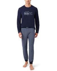 Lacoste - 2-piece Jersey Pajama Set - Lyst