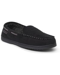 Dearfoams - Keaton Microsuede Moccasin House Shoe Slipper - Lyst