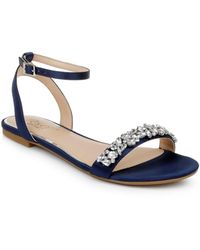 jewel badgley mischka ohara flat dress sandals