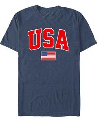 Generic Additude - Usa Collegiate And Flag Short Sleeve T-shirt - Lyst