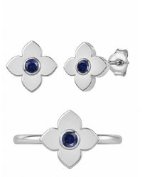 Macy's - Lab Grown Ruby Ring And Stud Earring (1/5 Ct. T.w. - Lyst