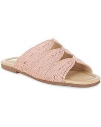 Rag & Co - Daisy Doe Raffia Square Toe Flats - Lyst
