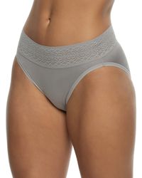 Felina - Serene Modal And Lace High Cut Underwear - Lyst