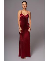 JLUXLABEL - Surreal Satin Maxi Dress - Lyst