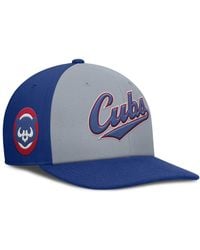 Nike - Gray/royal Chicago Cubs Pro Performance Snapback Hat - Lyst