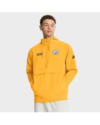 Nike - Pittsburgh Steelers 1933 Sideline Alt Pack Anorak Half-zip Hoodie Jacket - Lyst
