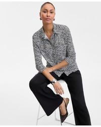INC International Concepts - Printed Knit Utility Shirt - Lyst