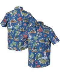 Reyn Spooner - Chicago Cubs Scenic Tri-blend Button-down Shirt - Lyst