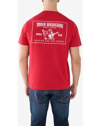 True Religion - Short Sleeve Box Horseshoe T-shirt - Lyst