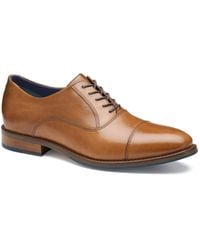 Johnston & Murphy - Landry Embossed Cap Toe Shoe - Lyst