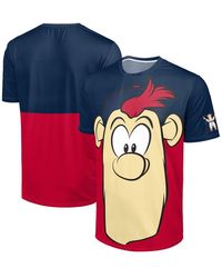 FOCO - Navy/red Atlanta Braves Big Logo Mascot T-shirt - Lyst
