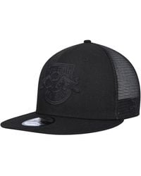 LA Galaxy New Era Logo Classic 9FIFTY Trucker Snapback Hat - Black