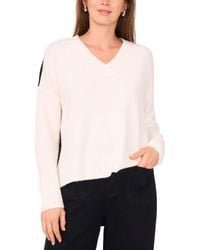 Vince Camuto - Colorblocked Drop-shoulder Sweater - Lyst