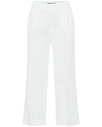 Olsen - Anna Fit Wide Leg Cotton Linen Pull-on Culottes - Lyst