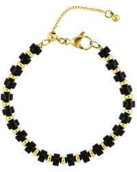 Rebl Jewelry - Stainless Steel Beaded Bracelet - Lyst